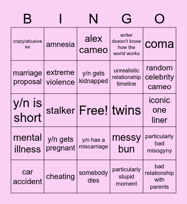 My Cinderella Bingo Card