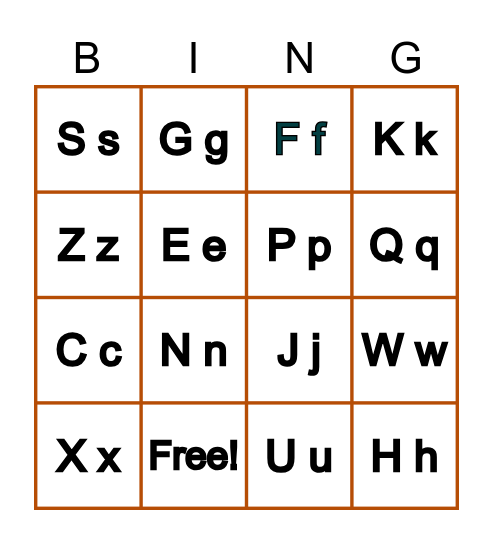 A B C บิงโก ป.1 Bingo Card