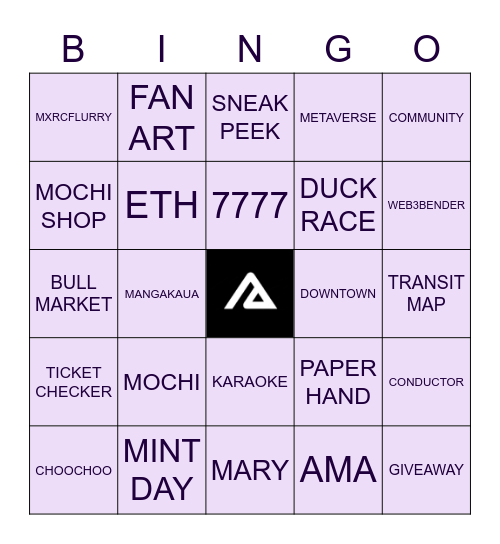 MOCHI GAMES Bingo Card