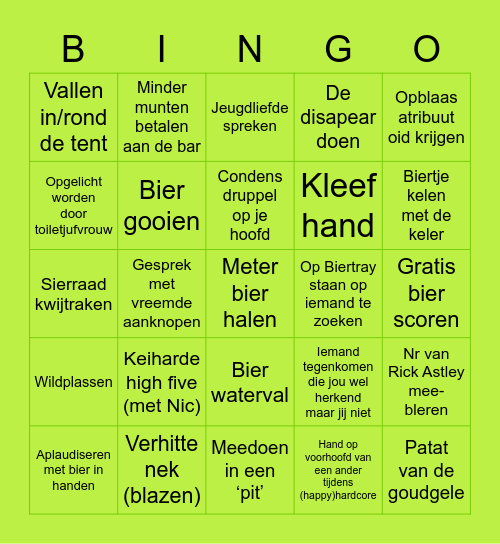 ICGT Feesttent Bingo Card