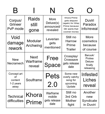 TENNOCON 2022 Bingo Card