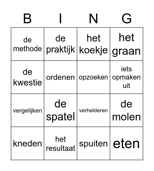 BAKKER bingo Card