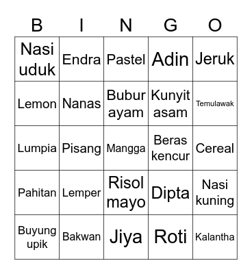 Alres Bingo Card