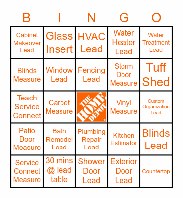 DRIVING SERVICES Bingo Card