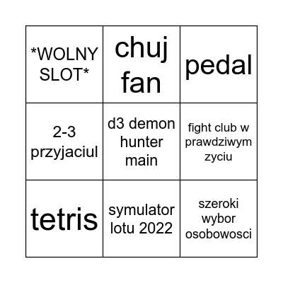 marysia bingo Card