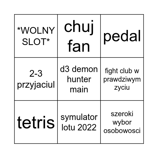 marysia bingo Card