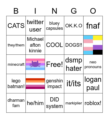 Michaeal Bingo Card