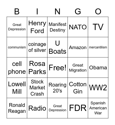 LEQ #3 Bingo Card