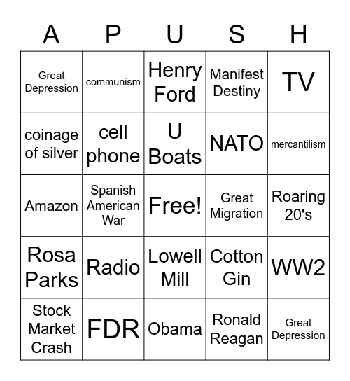 LEQ #3 Bingo Card
