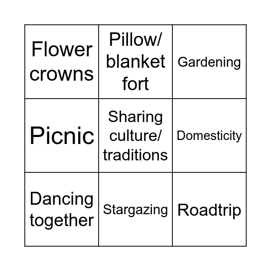 Passiflora Fluff Two Bingo Card