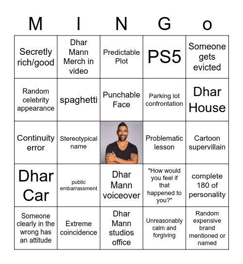 Dharmingo Chet & Matt Bingo Card