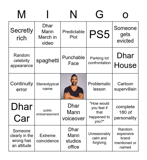 Dharmingo Chet & Matt Bingo Card