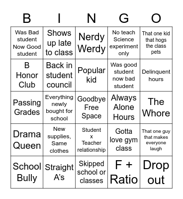 School Hours Be Like… Bingo Card