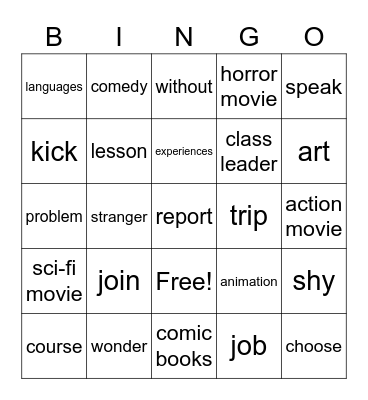 EC6 Bingo Card