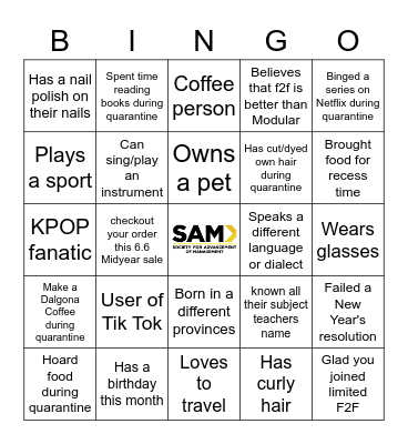 Ice Breaker Bingo! Bingo Card