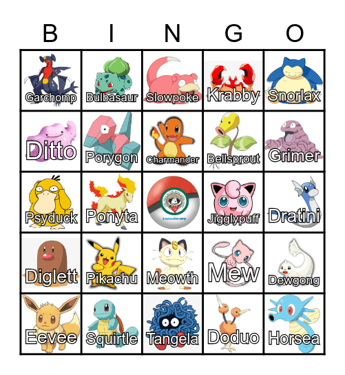 POKÉMON BINGO Card