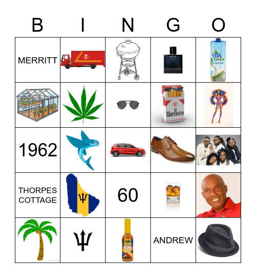 ANDREW IS 60! Bingo Card