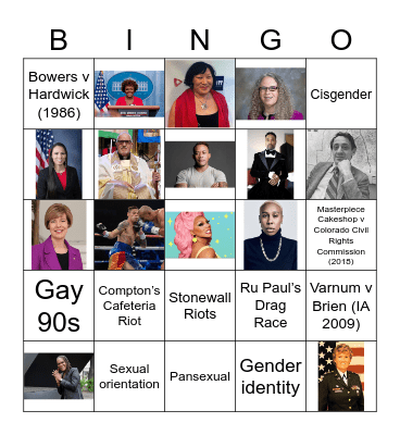 PRIDE BINGO 2022 Bingo Card