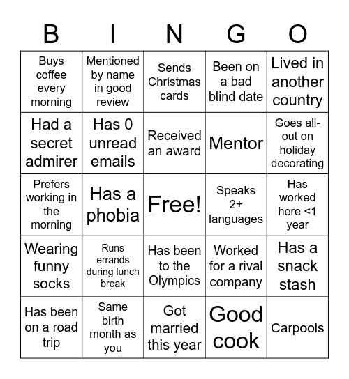 HNN Bingo Card