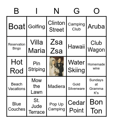 50 Years of Bliss in BINGO Card