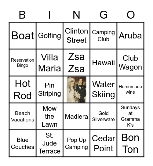 50 Years of Bliss in BINGO Card