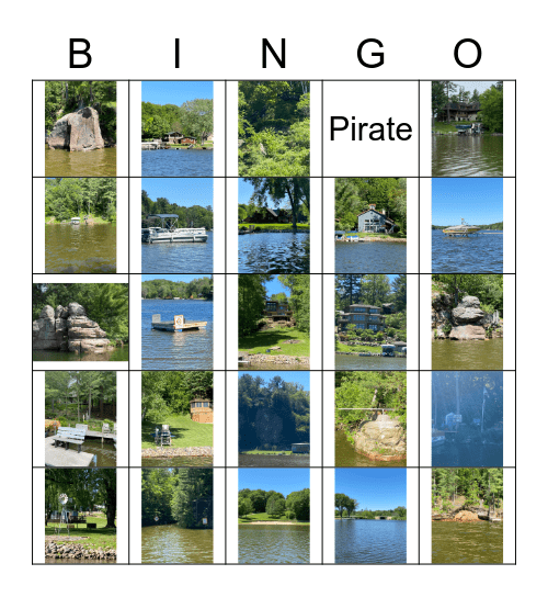 Lake Redstone Bingo for the Babes Bingo Card