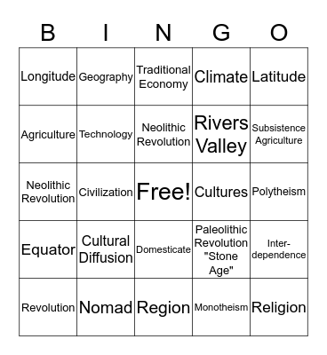 Bingo Card