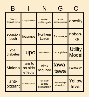 TeknoLusugan Zoom Bingo! - Day 1 Bingo Card