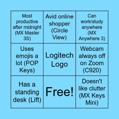 Bingo: Logitech Edition Bingo Card