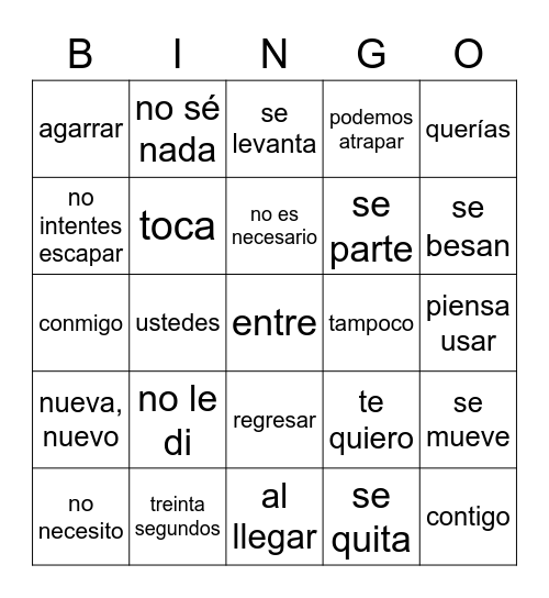 Piratas 7-11 Bingo Card