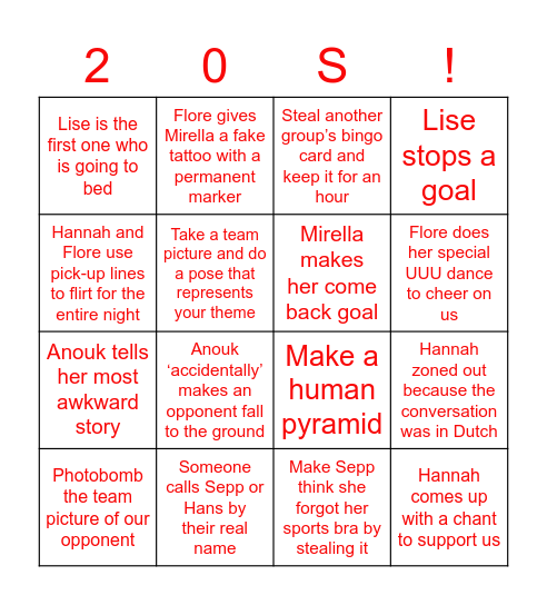 Roaring 20s Bingo Card