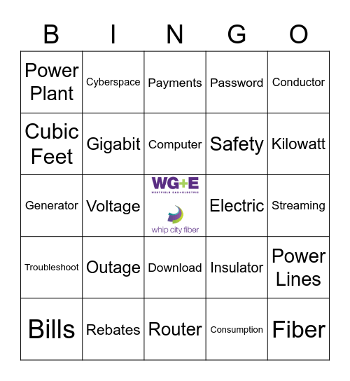 WGE & WCF Career Day Bingo Card