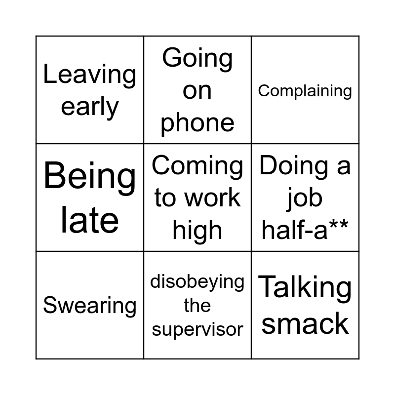 what-not-to-do-bingo-card