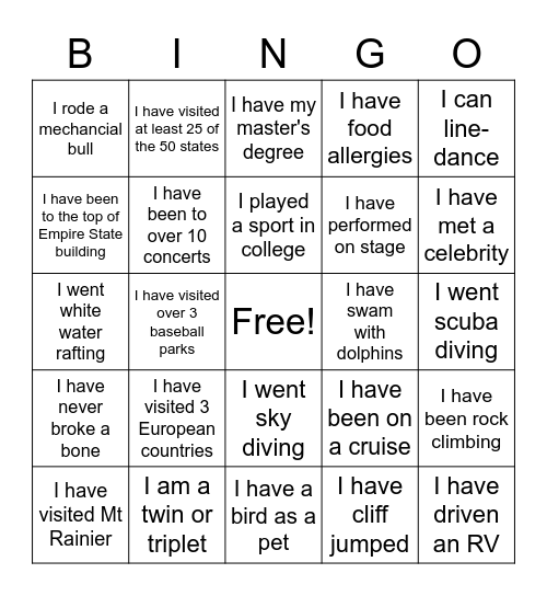 GE Planning Meeting Bingo! Bingo Card