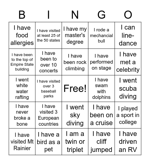 GE Planning Meeting Bingo! Bingo Card