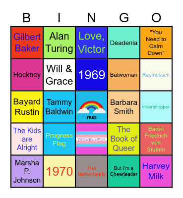 BMRN ERG PRIDE #1 Bingo Card