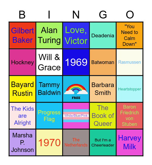 BMRN ERG PRIDE #1 Bingo Card
