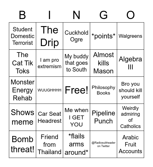 Pingo Bingo Card