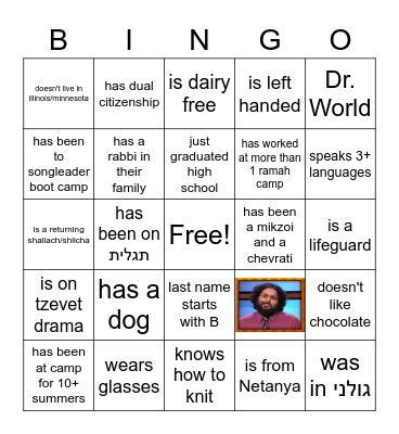 Find Someone Who... Bingo Card