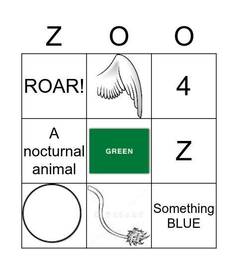ZOO BINGO! Bingo Card