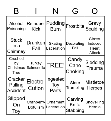 Christmas Bingo Card