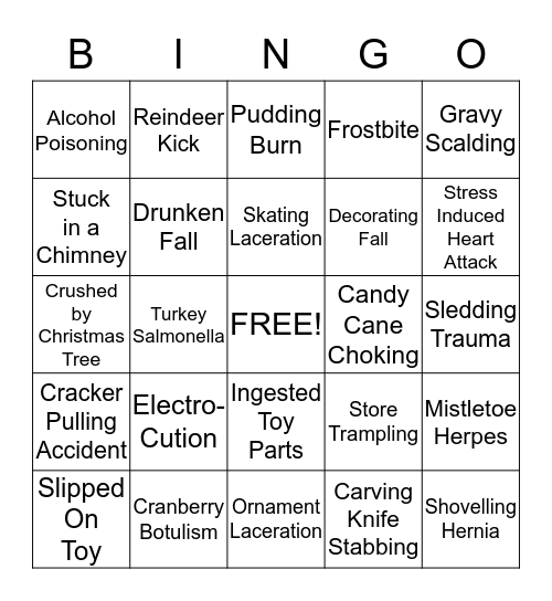 Christmas Bingo Card