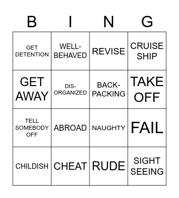 COL3 Bingo Card