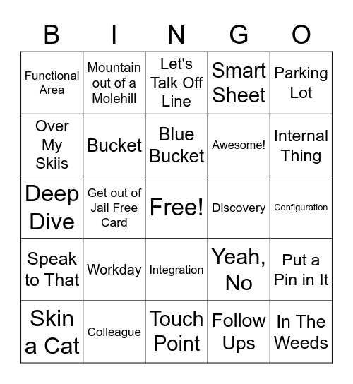 Mission: Possible Bingo Card