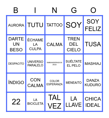 weekend hangouts Bingo Card