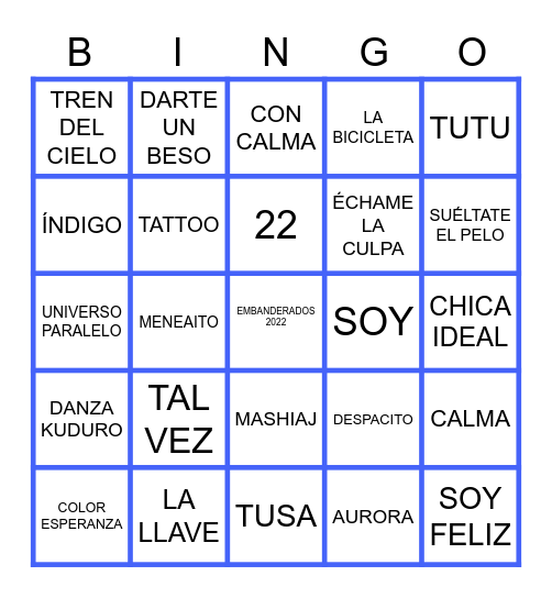 weekend hangouts Bingo Card