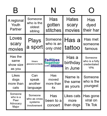 UYP 2022! version 2 Bingo Card