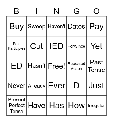Chapter 11 Bingo Card