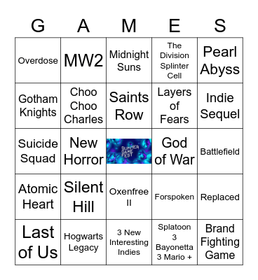 Summer Game Fest 2022 Bingo Card