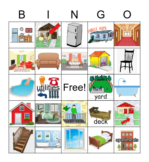 Home Bingo Card